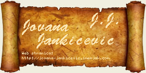 Jovana Jankićević vizit kartica
